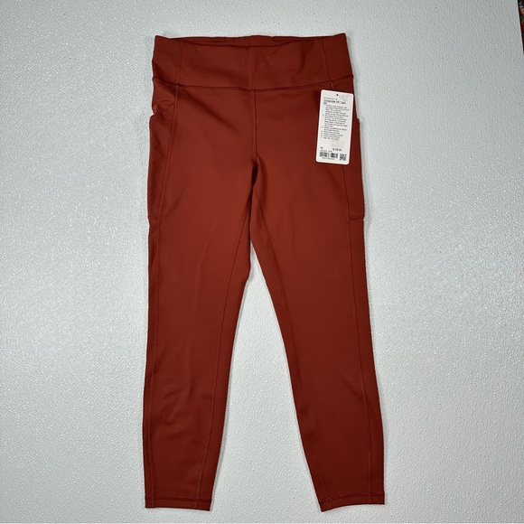 NWT Lululemon Invigorate High-Rise Tight 25" Dark Terracotta W5CQFS Size 10 - Picture 7 of 14